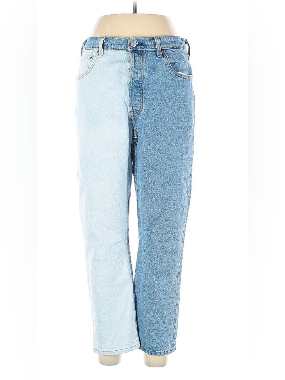 Levi's Two-Tone Light and Medium Blue Bootcut Jeans